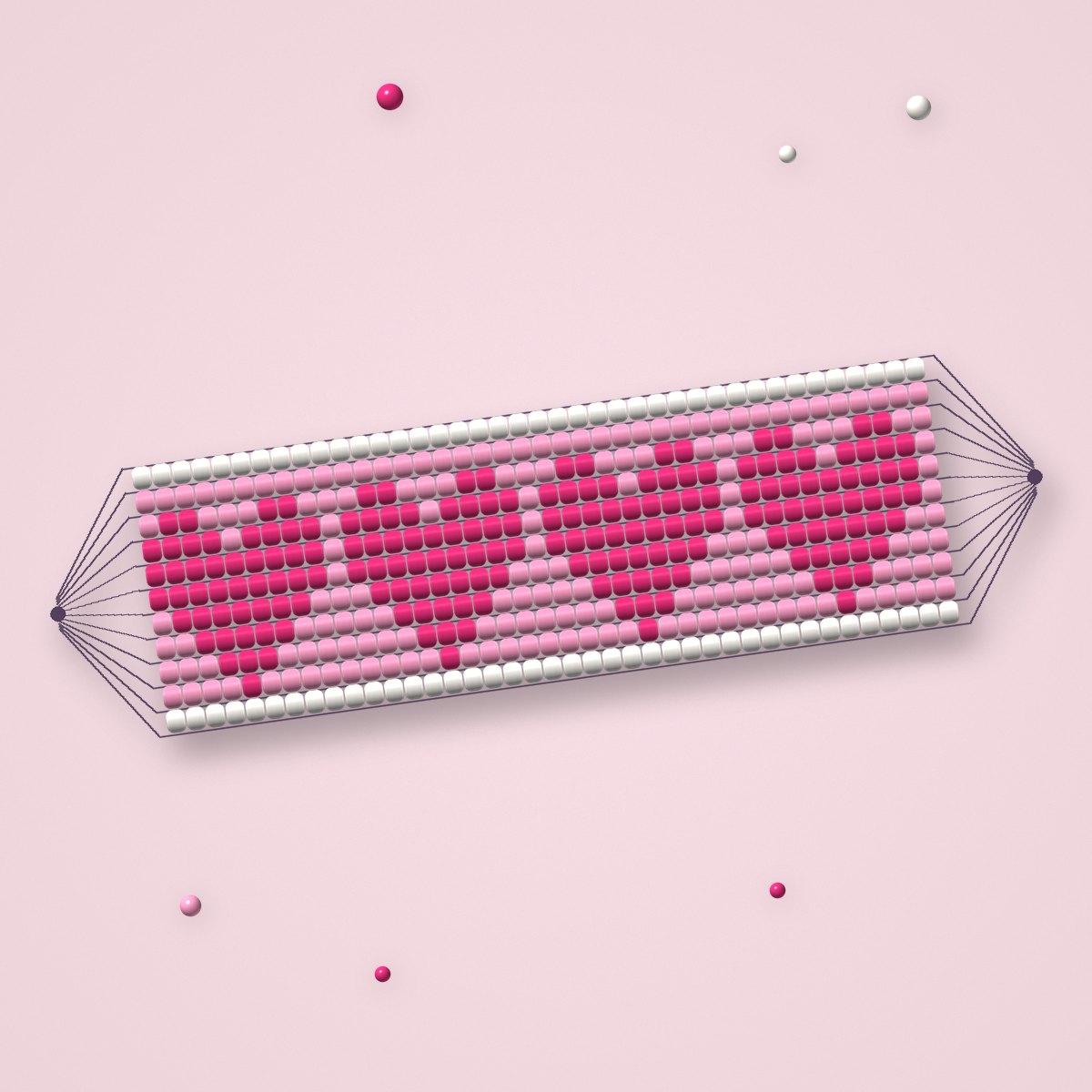 Heart Eyes Loom Bracelet