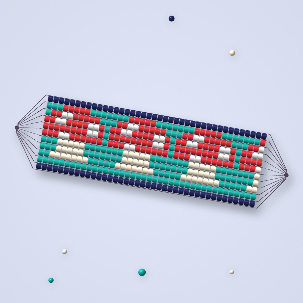 Lucky Mushroom Loom Cuff