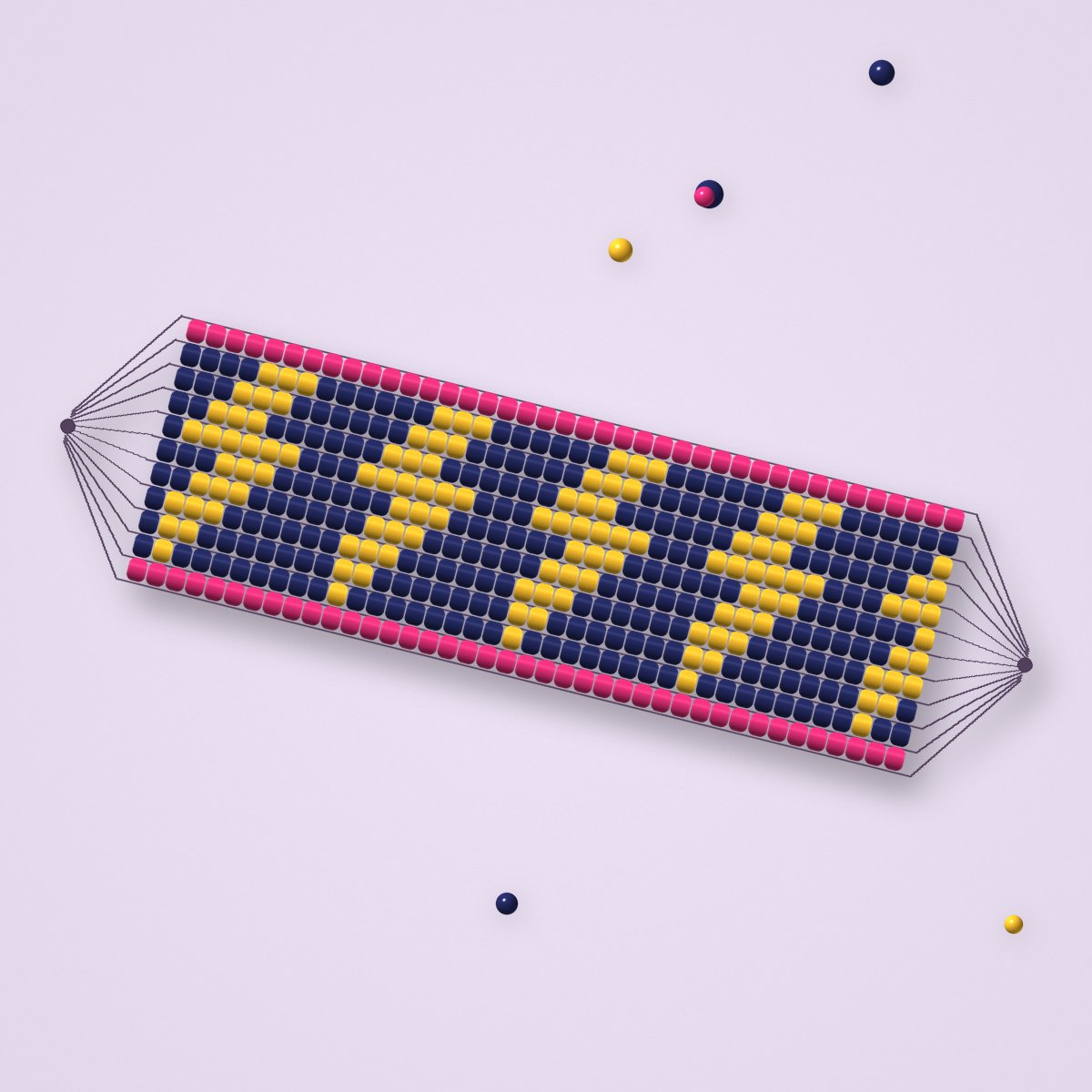 Zap! Lightning Loom Cuff